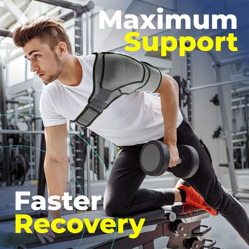 Soporte y Manga de Compresión para Manguito Rotador, Soporte de
