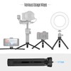 Desktop Metal Tripod Stand 1/4 inch Screw 4 Levels Adjustable