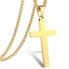 Men's and women's stainless steel Cross pendant Necklace, Christian Cross
