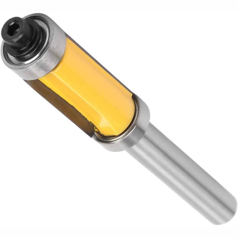 Bestgle 8mm Shank Pattern Flush Trim Router Bit withTop and