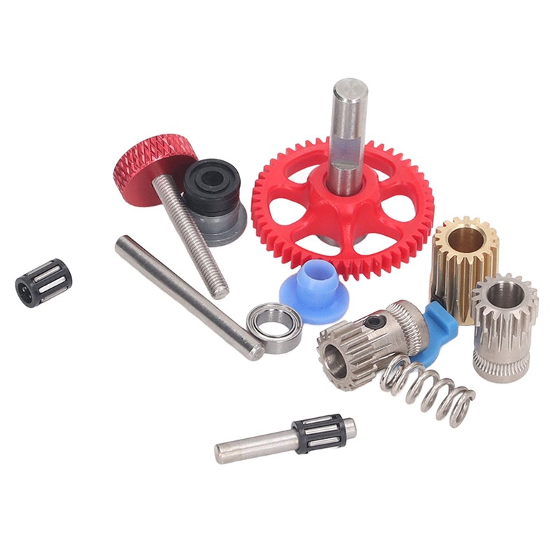 Dual Gear Assembly Kit Upgrade Extruder Red Wheel Kit 3D