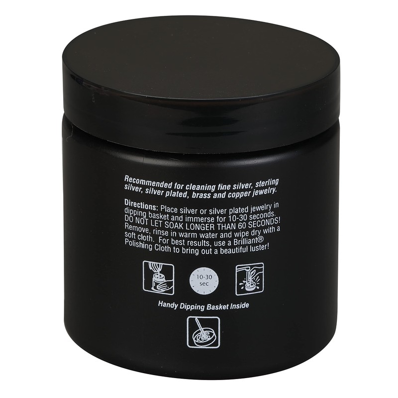 Brilliant Silver Dip Cleaner, Black 8 Oz
