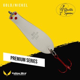 Doctor Spoons Fishing Lures Series - Made in USA - Saltwater & Freshwater - Eagle Claw Hook - Walleye, Bass, Northern, Pike, Salmon, Trout, Striper - Casting, Jigging, Trolling, 3 Pack