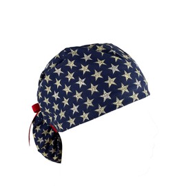 Ponytail Medical Scrub Cap - Rustic Mini Stars on Navy - Or Hats, Turn Up Ponytail Scrub Hats, Ponytail Scrub Hats, Bouffant, Scrub Hats for Women, Unisex Surgical Caps, Dr. Hats, Nurses Hats