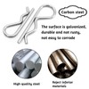 150pcs R Clips Stainless Steel Cotter Pins R Split Clips,