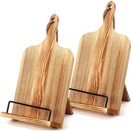 Recipe REALNAIVE Kitchen Cooking Bookstand Wooden Adjustable Rustic Tablet Holder for Counter Gift for Women / 레시피 REALNAIVE 주방 조리 책스탠드 카운터용 목재 조절 가능한 러스틱 태블릿 홀더 선물 여성용
