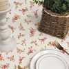 AIBIIN 132x182cm Rectangle Flower Tablecloth Floral Table Cloths Waterproof Fabric