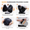 [2026 Upgraded] DooGooCoo Windshield Sun Shade for Honda Pilot 2016-2025