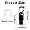PDETVEO 24 PCS Super Strong Laundry Hooks, Plastic Clothes Pins