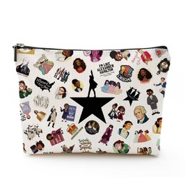 Musical Gifts for Women, Hamilton Merch, Broadway Mudical Lover Gift Hamilton Character Zipper Pouch Makeup Bag Musical Inspired Gift For Women Musical Gift