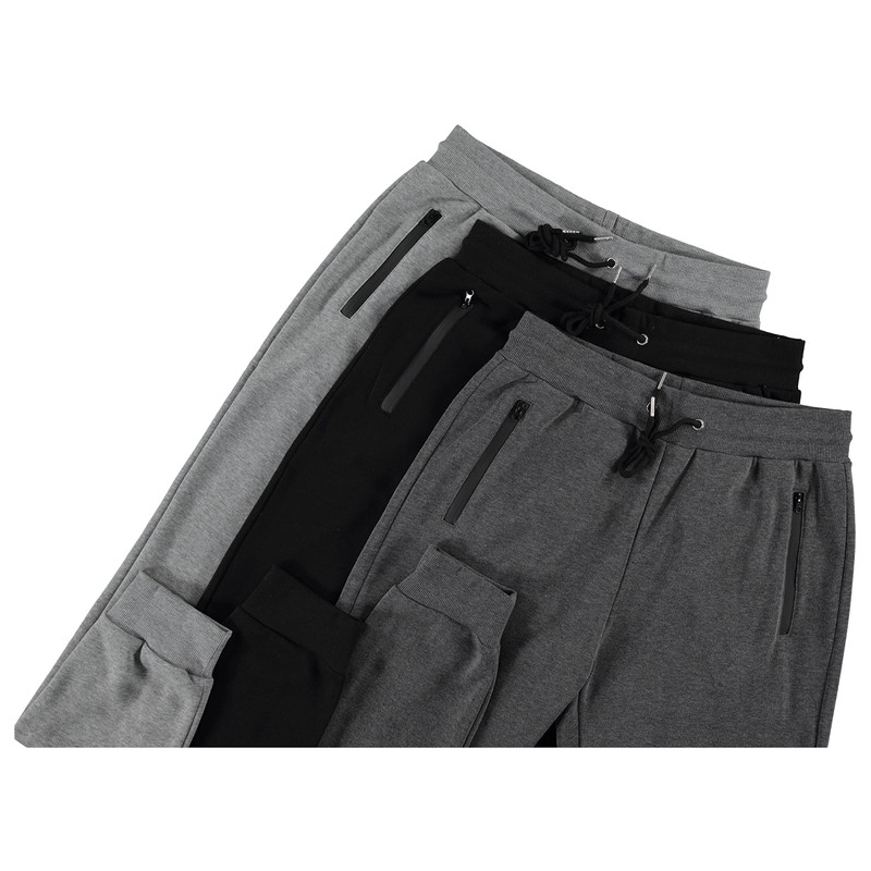 PURE CHAMP Mens 3 Pack Fleece Active Athletic Workout Jogger