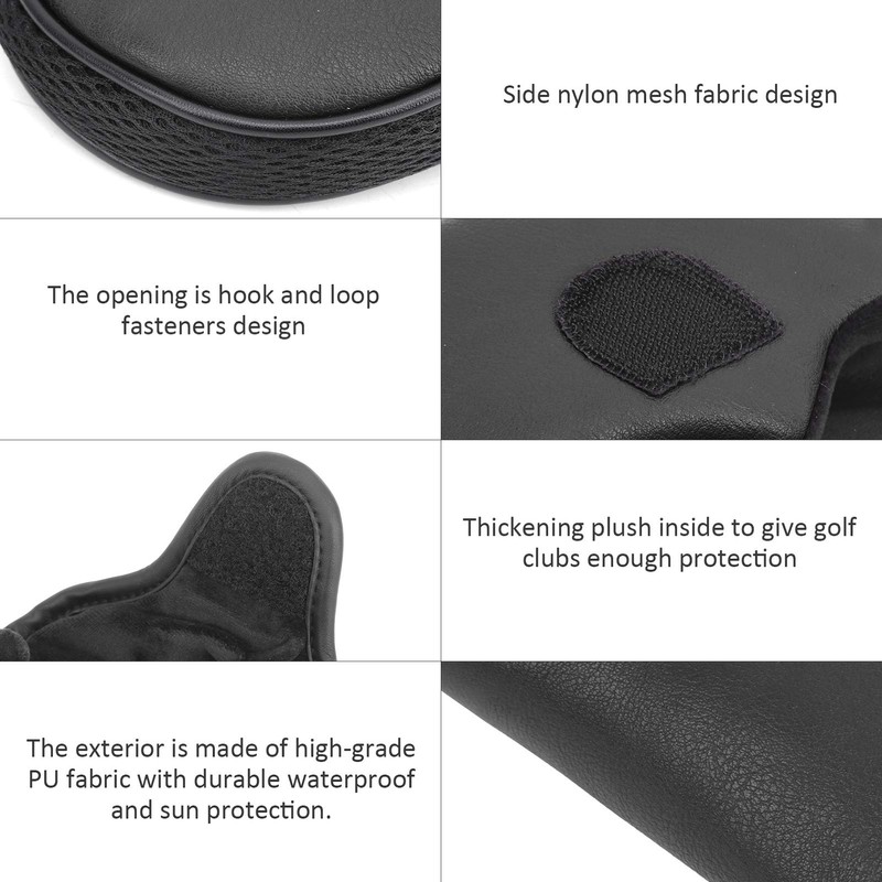 Tiiyee Golf Putter Protection Covers, Mallet Putter Head Covers Putter