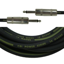 CBI SC Heavy Duty 14 Gauge 1/4" to 1/4" Speaker Cable, 6 Feet