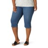 Lee womens Plus-size Relaxed-fit Denim Capri jean Pants, Soar, 20