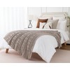 Battilo Light Grey Throw Blanket for Sofa Couch Bed, Woven