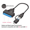 SATA 22 Pin 30cm Female to USB 3.0 & Type-C