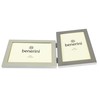 benerini Brushed Aluminium Satin Silver Colour Twin 2 Picture Double