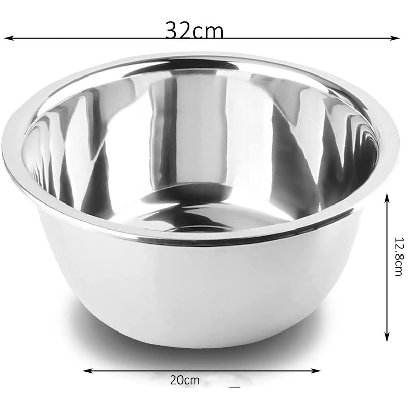 Stainless Steel Bowl, Mixing Bowl, Salad Bowl, Serving Bowl, Storage