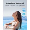 CYBORIS Waterproof Swimming Headphones, Bluetooth Headphones & MP3 2 in