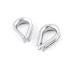 SET 15m steel wire rope galvanised 3mm strand: 6x7 +
