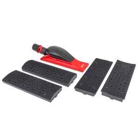 ZETA Dust-Free Multi Hole Vacuum Hand Sanding Block - Hook & Loop Backing (2.75" x 8" (With Attachments))