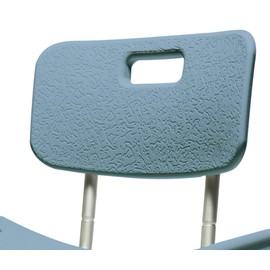 Lumex Platinum Collection Aluminum Bath And Shower Seat With Backrest, Blue