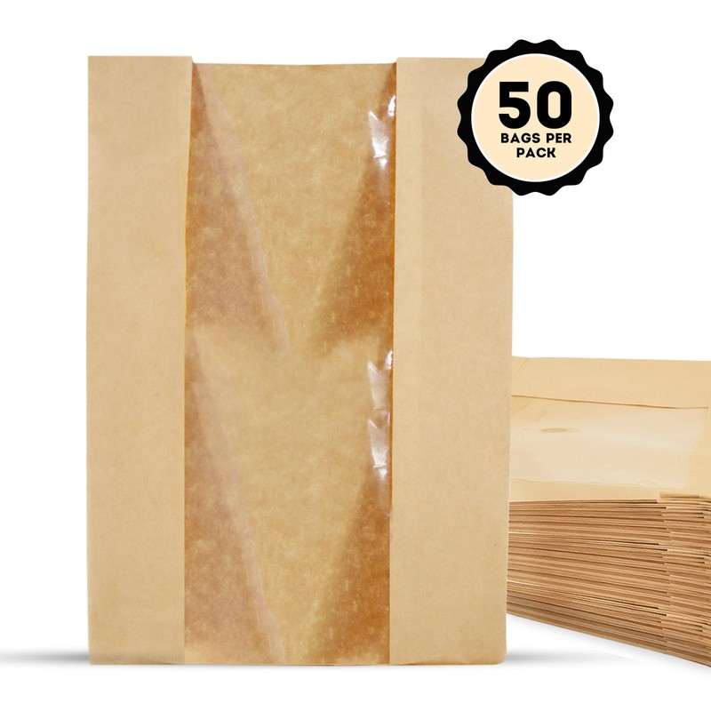 30 Sourdough Bread Bags For Homemade Loaf Kraft Brown Paper