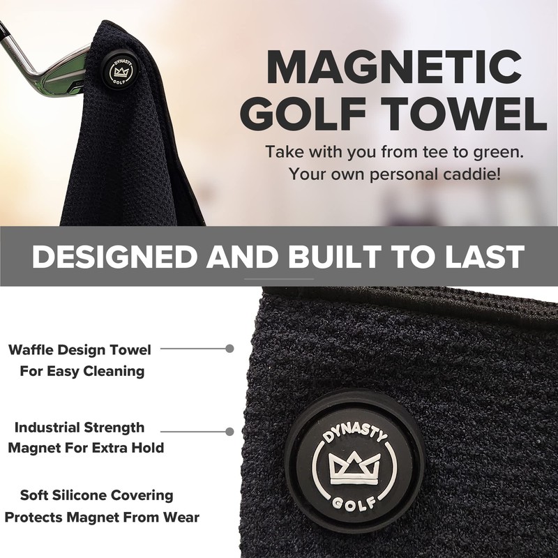 Magnetic Golf Towel for Golf Bags - Microfiber Golf Towels