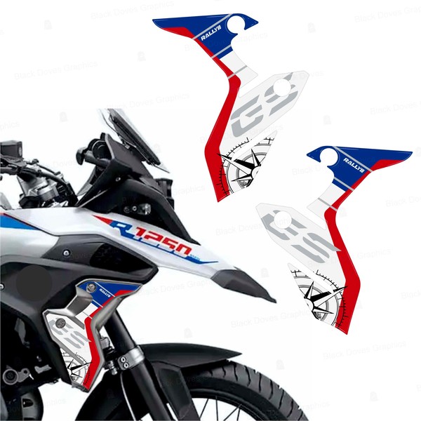 3D Resin Sticker for Aluminium Side Walls Compatible with Motorcycle
