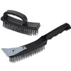Wire Brush Set of Heavy Duty, 4 Rows Carbon Steel