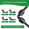 Hydrogarden Micro Drip System L-piece 1/2"(13mm) Pipe Connector for Changing