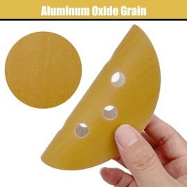 QYQRQF 100pcs 5 Inch Sanding Discs Hook and Loop, 320 Grit 8 Holes Sandpaper Round Orbital Sander Paper for Woodworking Car Boat Metal Polishing