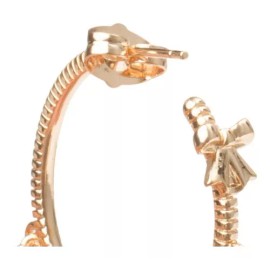 Ametrinaa Aretes Arracadas Coqueta Corazón Luna Y Corona Chapa Oro 18k Color Dorado