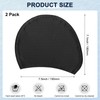 M METERXITY 2-Pack Silicone Teardrop Swim Cap, 7.5" Opening 7.1"