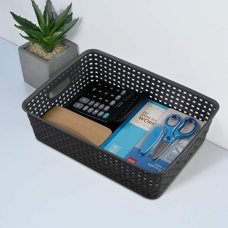 CadineUS Cestas De Plastico, Cestas De Almacenamiento De PláStico, TamañO