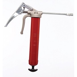 Alemite 555 Heavy Duty Grease Gun, 16 oz (7500 psi Rigid Extension/Coupler/Pistol Gun)