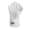 DSC Split Players Wicket Keeping Gloves (White and Green, Youth)