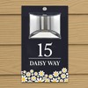 Custom Signs Solar Illuminated Modern Anthracite House Number Sign 24cm