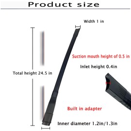 24.5-inch flexible vacuum gap connection tool for vacuum hoses, gap brush kit, automotive details, home cleaning | Perfect for homeowners