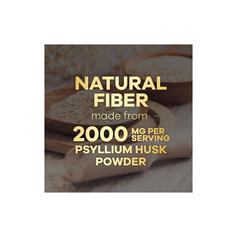Nature's Nutrition C?psulas de Polvo de C?scara de Psyllium de