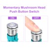 DMiotech 7/8 Inch Stainless Steel Latching Push Button Switch Flat