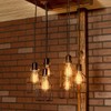 Vintage Pendant Light Fitting, Modern Retro Industrial Style E27 Bronze