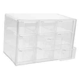 TEHAUX 9-grid Drawer Storage Bin Desk Organizer Storage Box for Desktop Office Home with Material Multifunctional Design