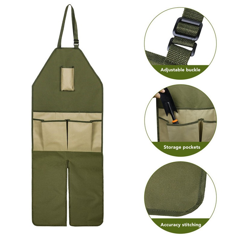 Oxford Cloth Tool Apron Adjustable Buckle Garden Leggings Apron for