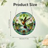 Acrylic Jigsaw Puzzle Suncatcher, 7in Hummingbird Sun Catchers for Windows