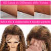 SOEZ Highlight Ombre Lace Front Wig Human Hair 180% Density