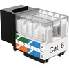 SATMAXIMUM 50 Pack Cat6 Keystone Ethernet Wall Jacks RJ45 Punch