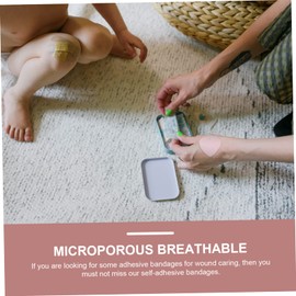 LALAFINA Sets Heart Shaped Gauze Breathable Care Patch Emergency Hemostatic Sticker Pcs