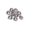 QXSKSLH 10 Pieces M10 Flange Nuts, M10-1.5mm Serrated Hex Flange