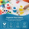 Yuaerbuo 6 Pack Plastic Paint Pots with Lids, Small Paint